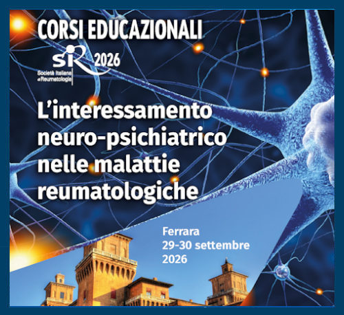 SIR Course Ferrara 2026 - l'interessamento neuro-psichiatrico nelle malattie reumatologiche, Ferrara 29-30 settembre 2026